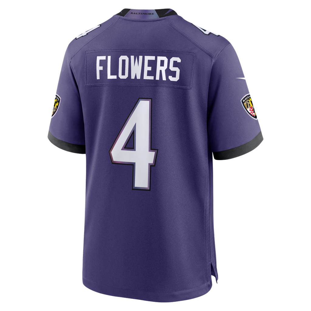 Baltimore Ravens Zay Flowers Nike Purple Game Jersey