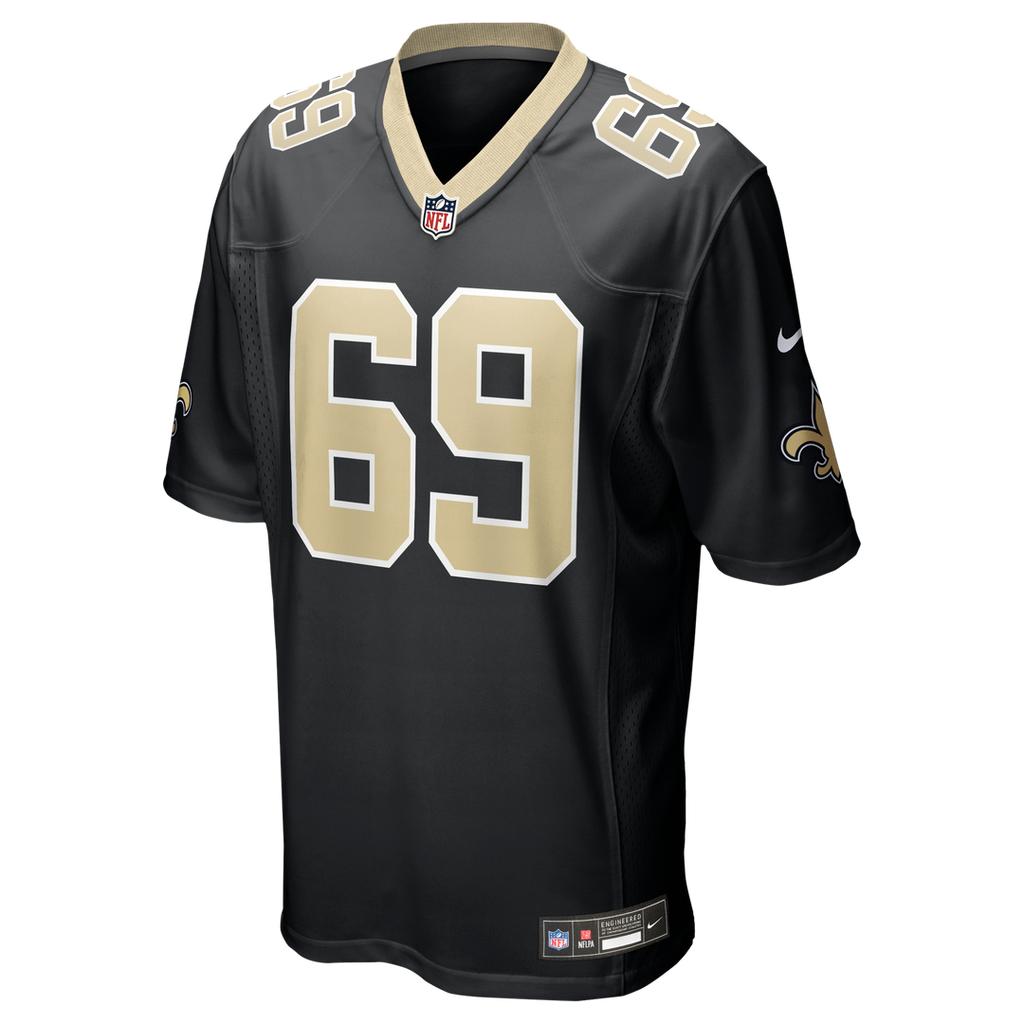 New Orleans Saints Barry Wesley Nike Black Game Jersey
