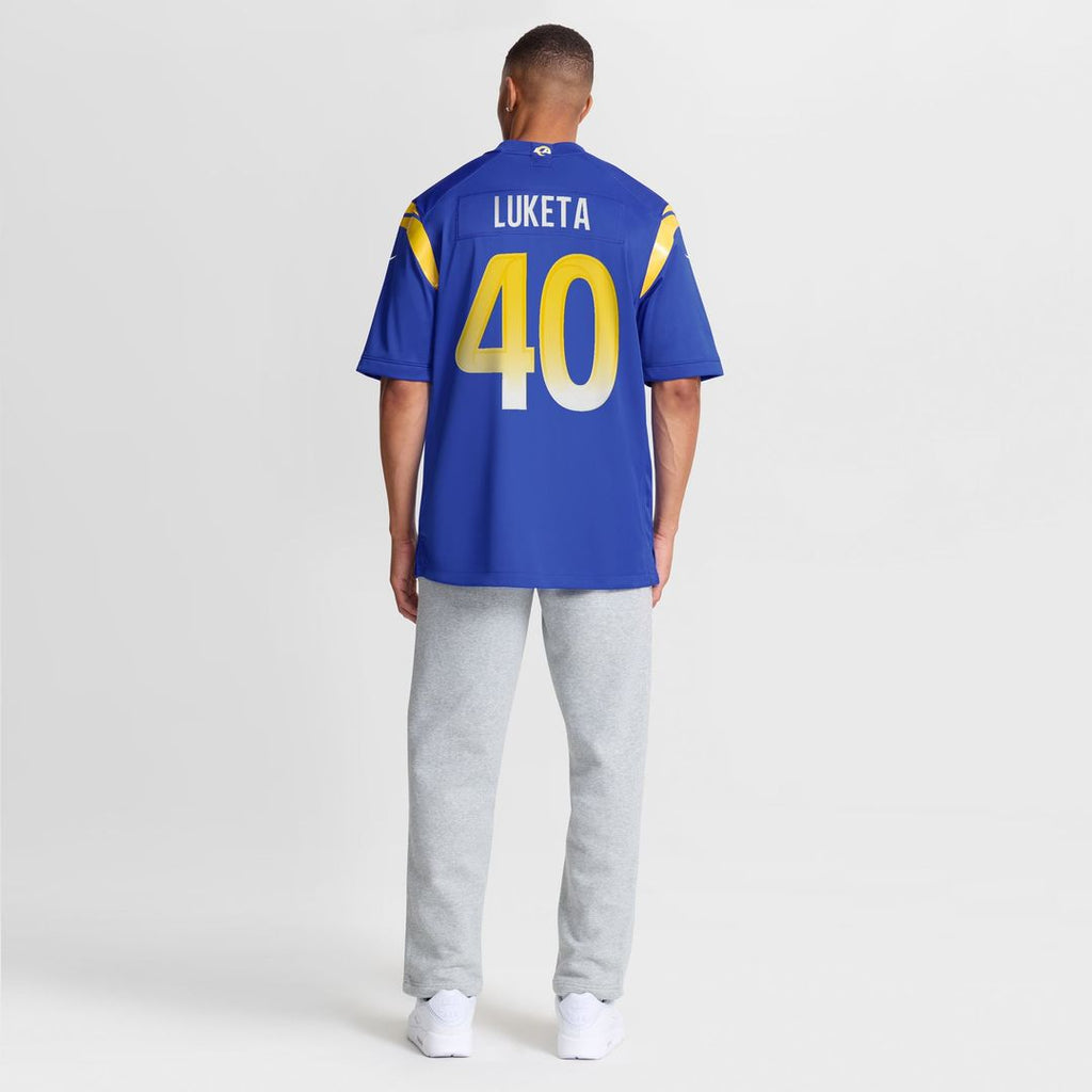 Los Angeles Rams Jesse Luketa Nike Royal Game Jersey