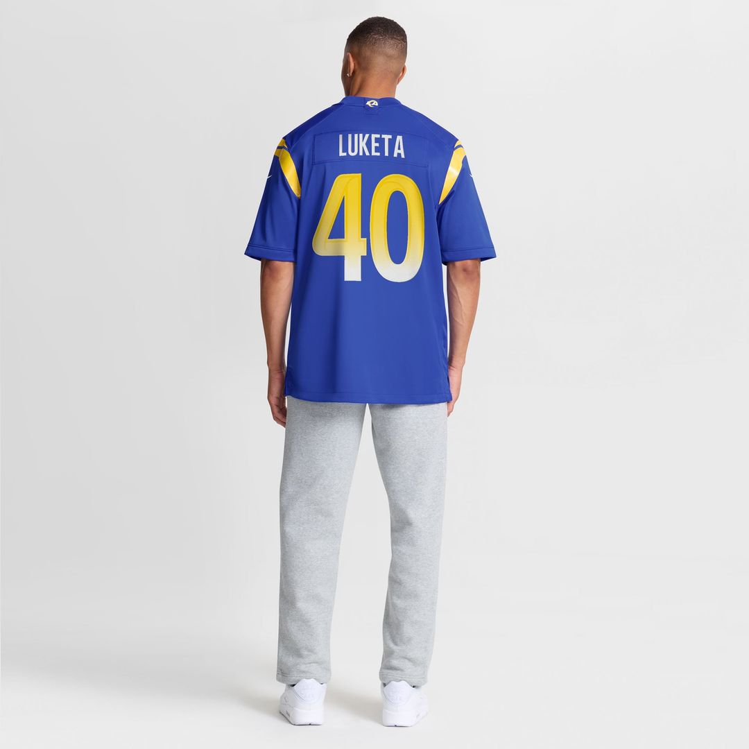 Los Angeles Rams Jesse Luketa Nike Royal Game Jersey