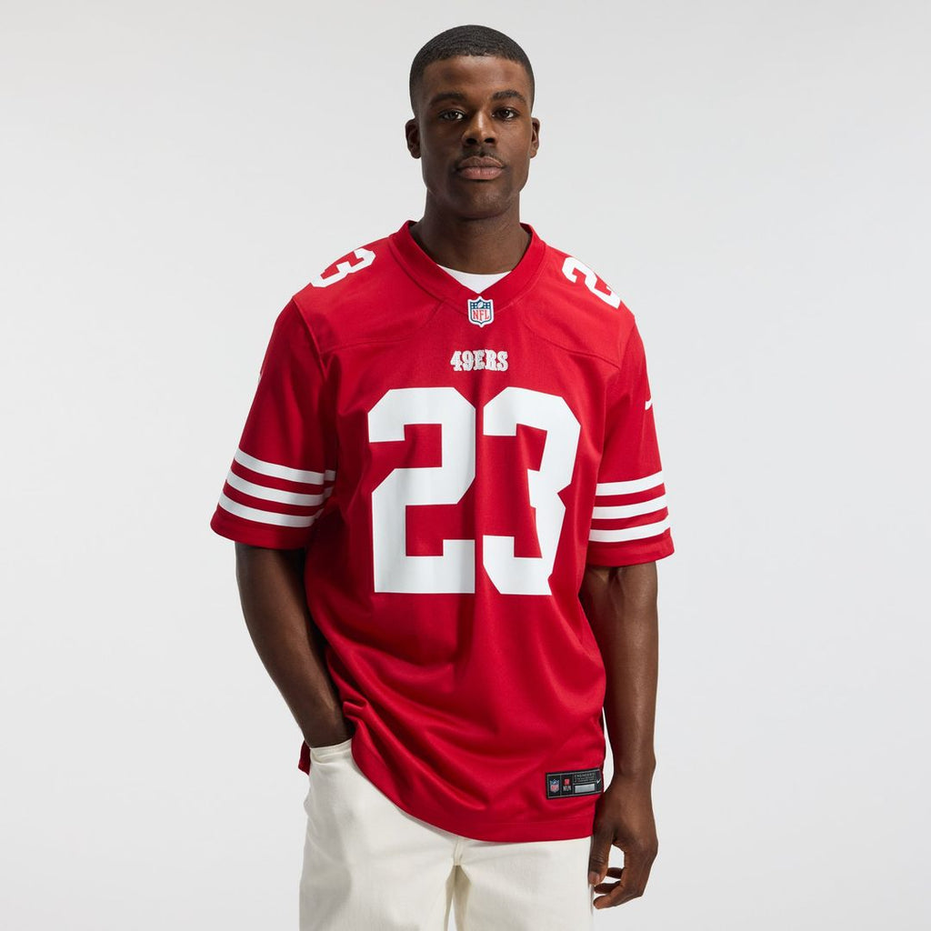 San Francisco 49ers Christian McCaffrey Nike White Game Jersey