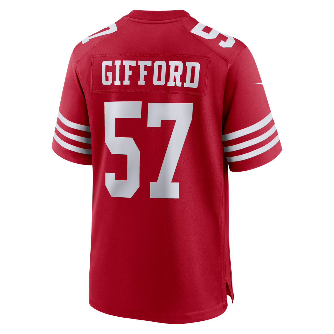 San Francisco 49ers Luke Gifford Nike Scarlet Game Jersey