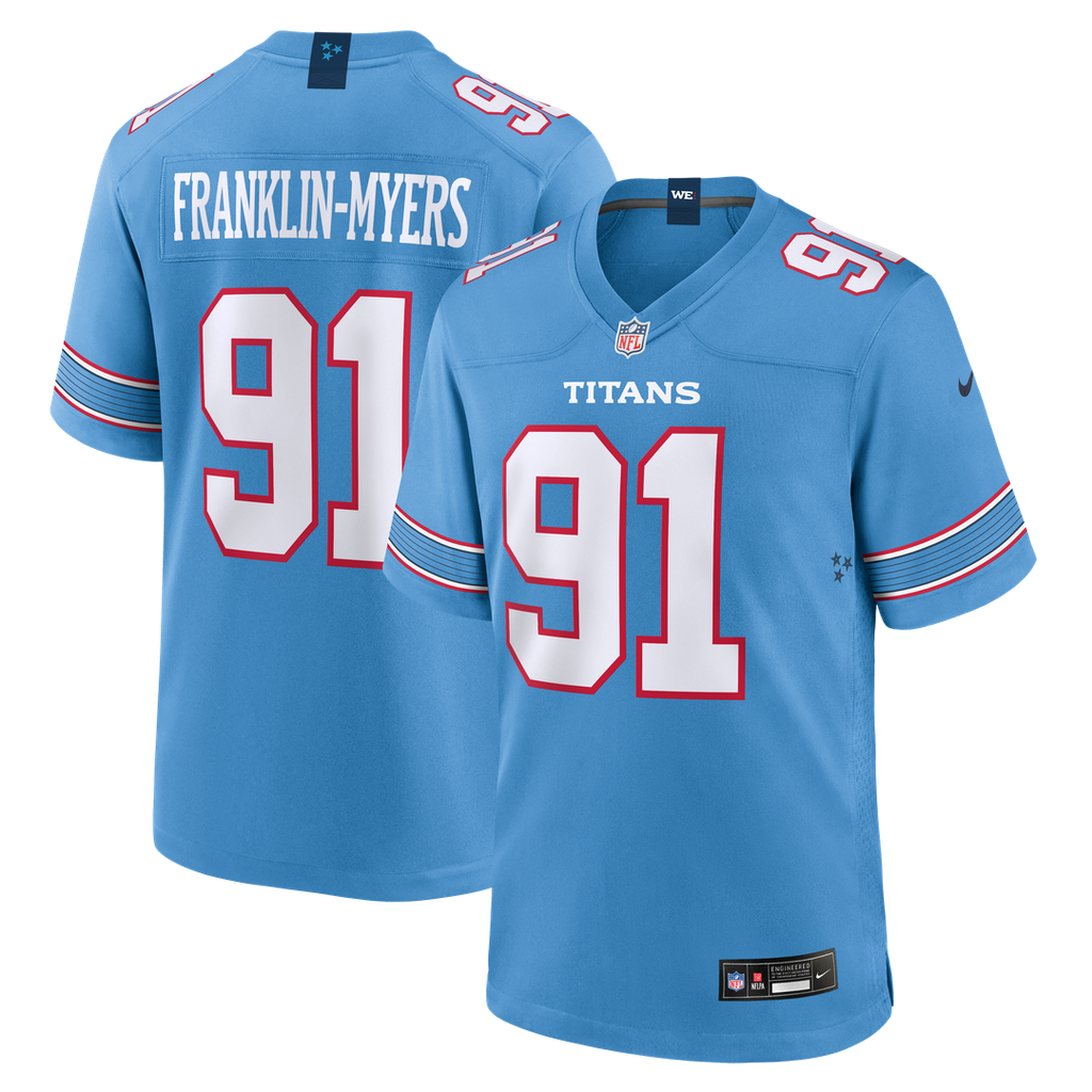 Tennessee Titans John Franklin - Myers Nike Light Blue Game Jersey