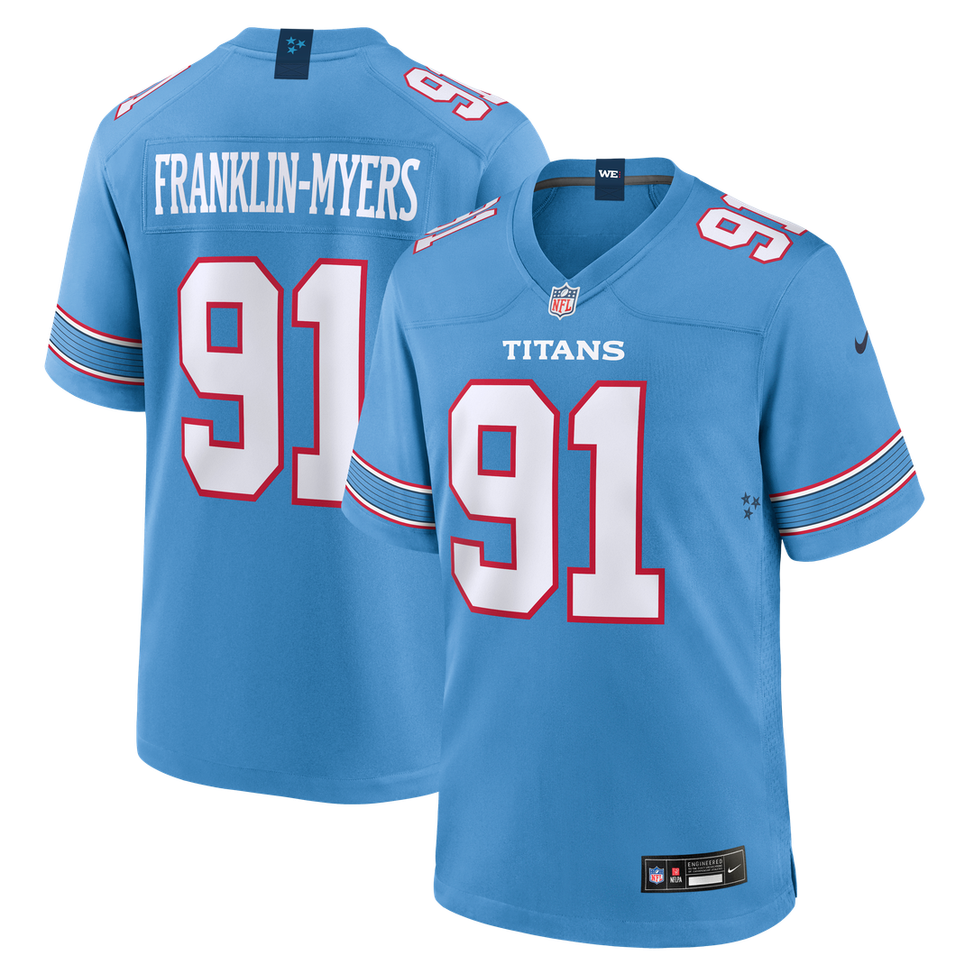 Tennessee Titans John Franklin - Myers Nike Light Blue Game Jersey