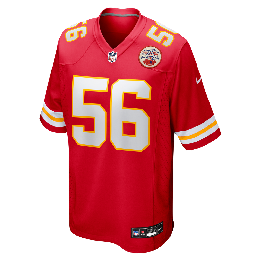 Kansas City Chiefs George Karlaftis Nike Red Game Jersey