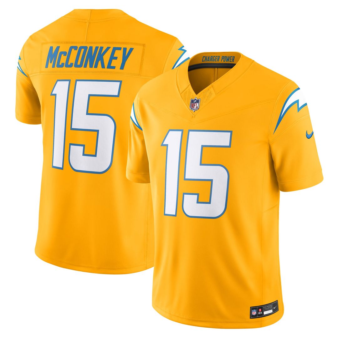 Los Angeles Chargers Ladd McConkey Nike Powder Blue Team Vapor FUSE Limited Jersey