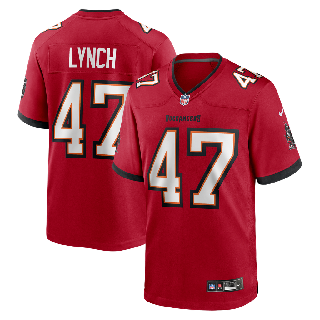 Tampa Bay Buccaneers John Lynch Nike Red Retired Player Game Jersey
