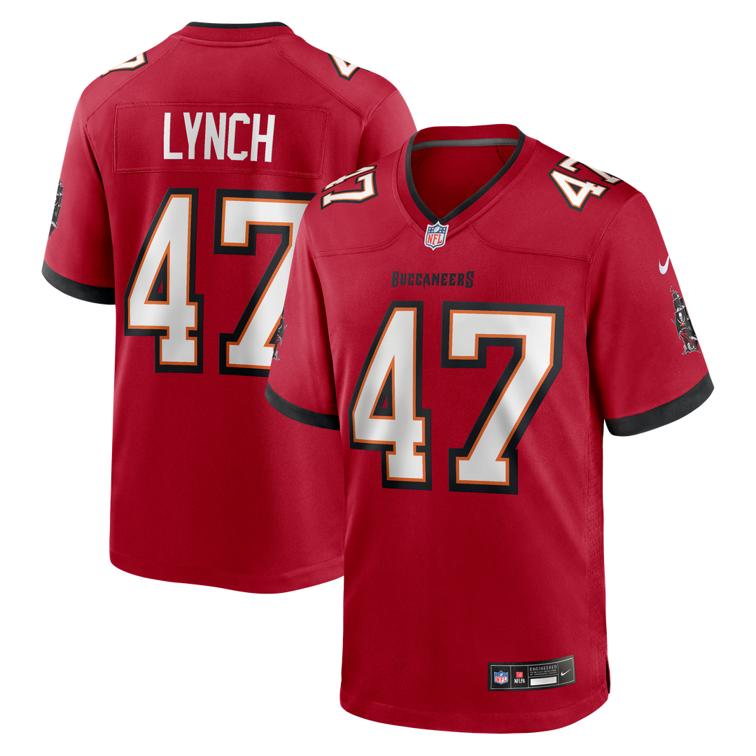 Tampa Bay Buccaneers John Lynch Nike Red Retired Player Game Jersey