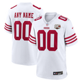San Francisco 49ers Nike White 80th Anniversary Custom Jersey