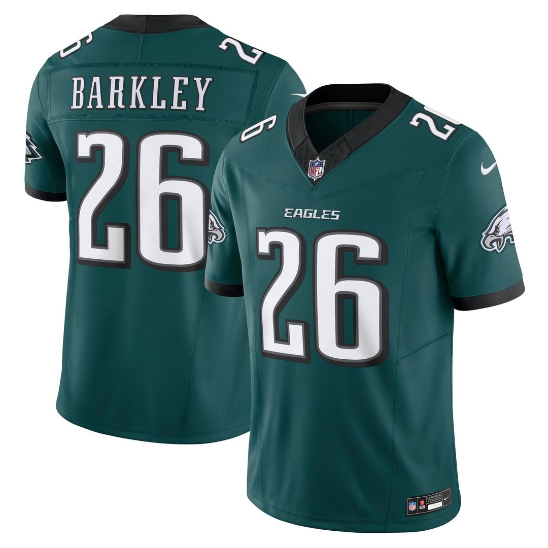 Philadelphia Eagles Saquon Barkley Nike Kelly Green Alternate Vapor FUSE Limited Jersey