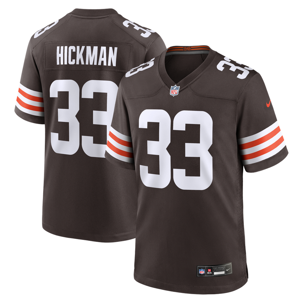Cleveland Browns Ronnie Hickman Nike Brown Game Jersey