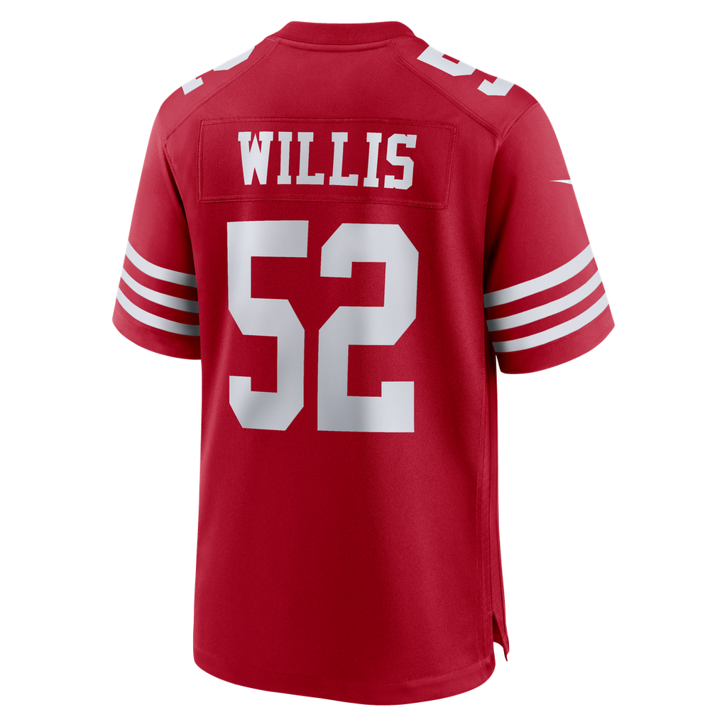 San Francisco 49ers Patrick Willis Nike Scarlet Retired Game Jersey