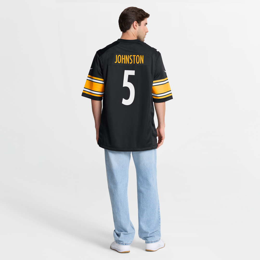 Pittsburgh Steelers Cameron Johnston Nike Black Game Jersey