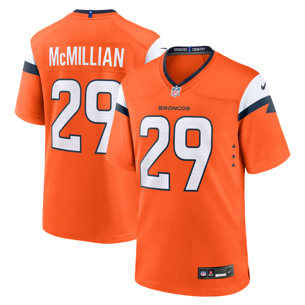 Denver Broncos Ja'Quan McMillian Nike Orange Game Jersey