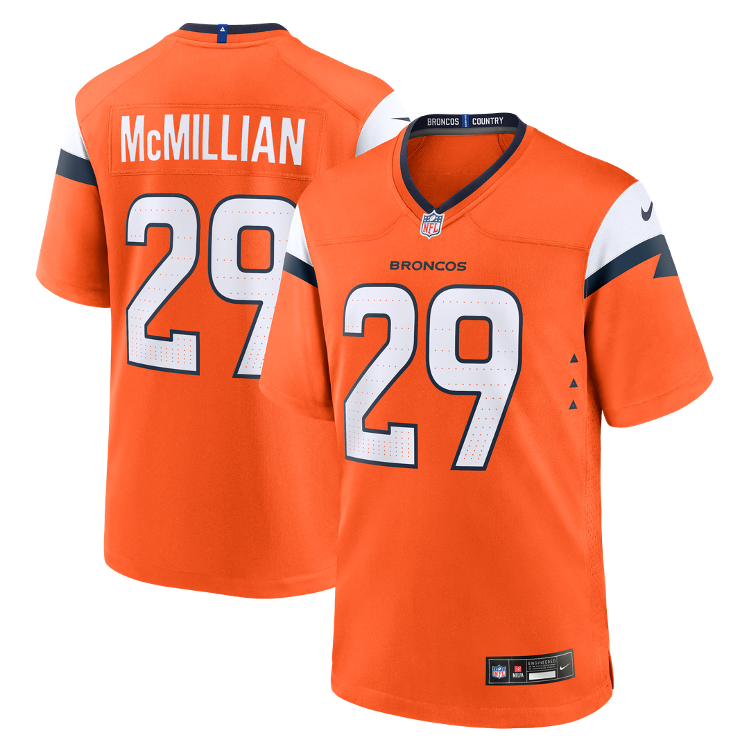 Denver Broncos Ja'Quan McMillian Nike Orange Game Jersey