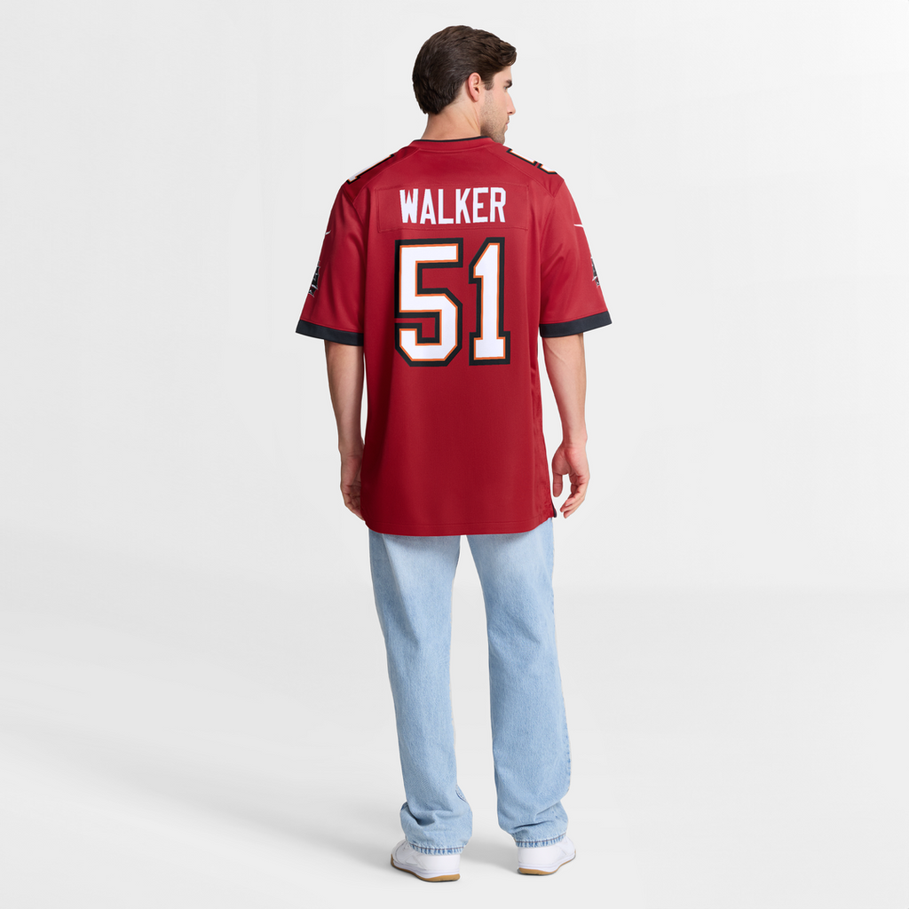 Tampa Bay Buccaneers David Walker Nike Red Game Jersey