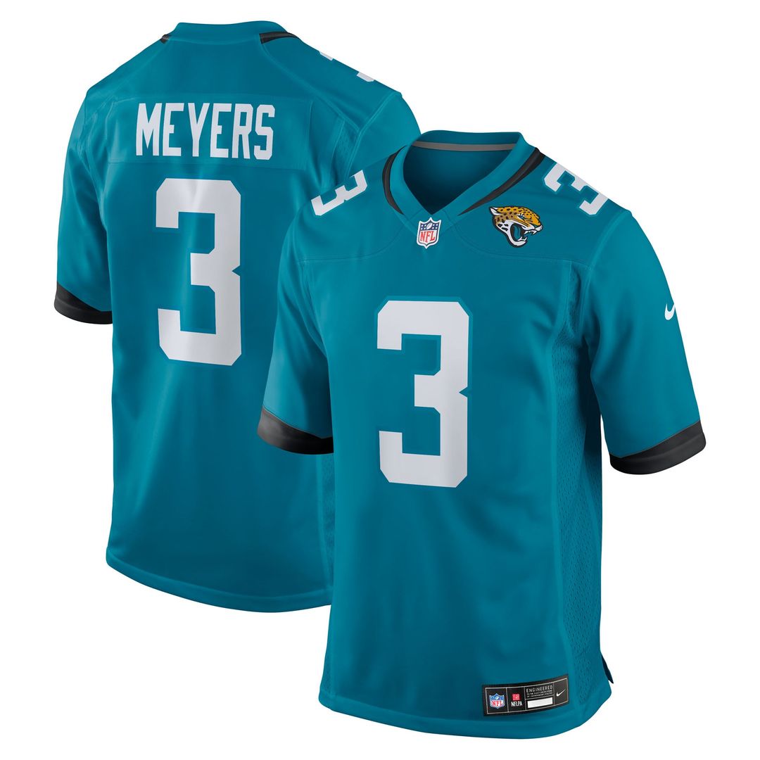 Jacksonville Jaguars Jakobi Meyers Nike Teal Game Jersey