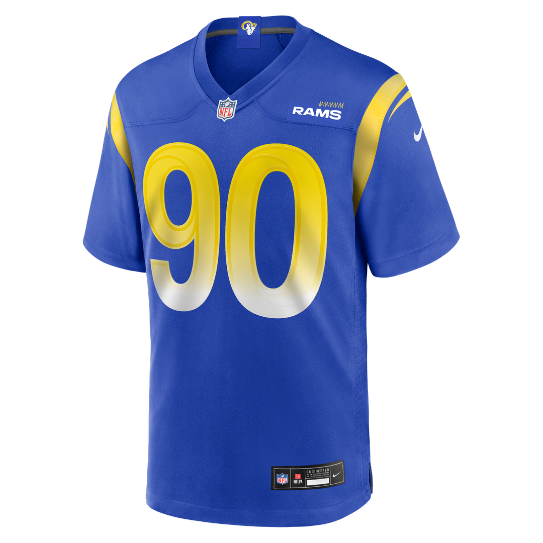 Los Angeles Rams Earnest Brown IV Nike Royal Game Jersey