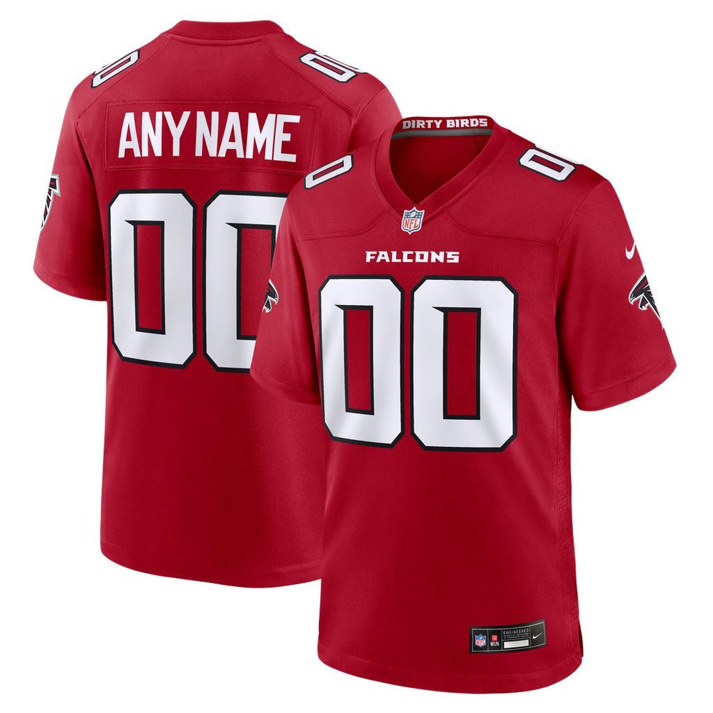 Atlanta Falcons Nike Red Custom Jersey