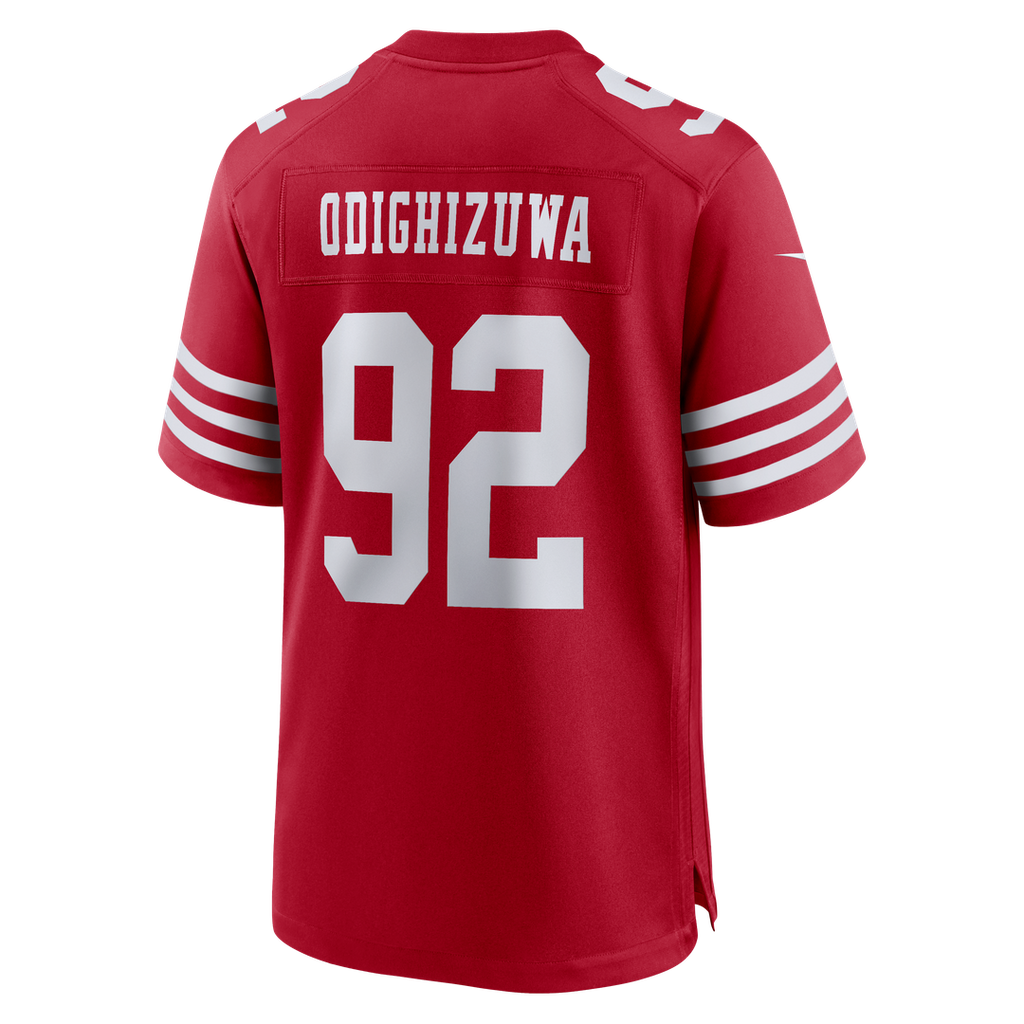 San Francisco 49ers Osa Odighizuwa Nike Scarlet Game Jersey