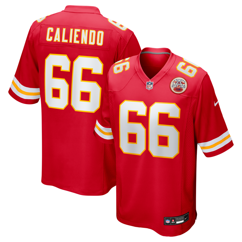 Kansas City Chiefs Mike Caliendo Nike Red Game Jersey