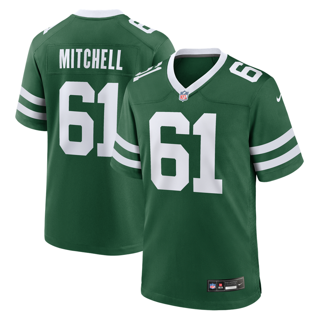 New York Jets Max Mitchell Nike Legacy Green Game Jersey