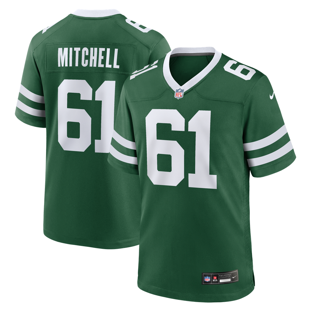 New York Jets Max Mitchell Nike Legacy Green Game Jersey