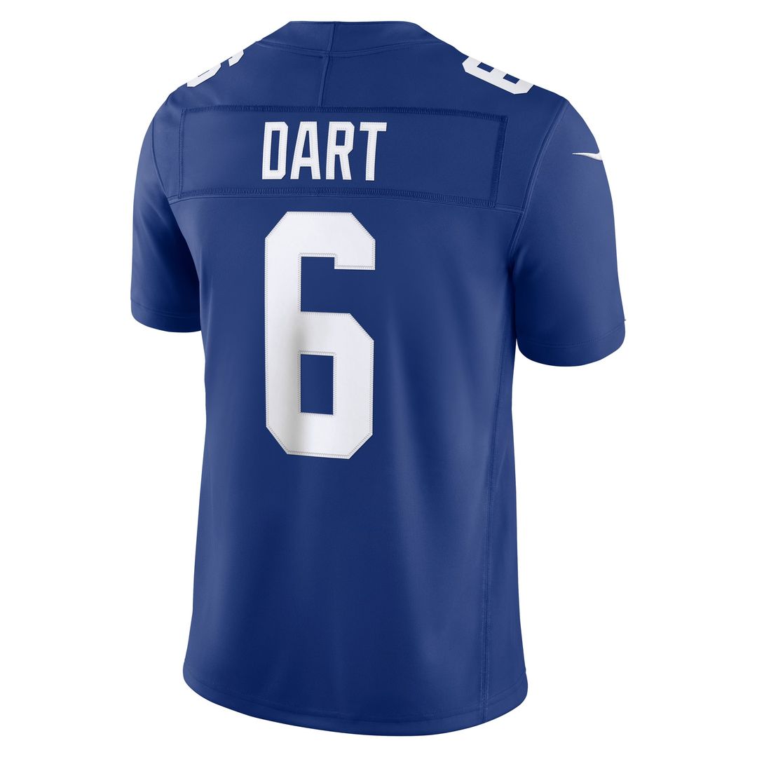 New York Giants Jaxson Dart Nike Royal Team Vapor FUSE Stitched Limited Jersey
