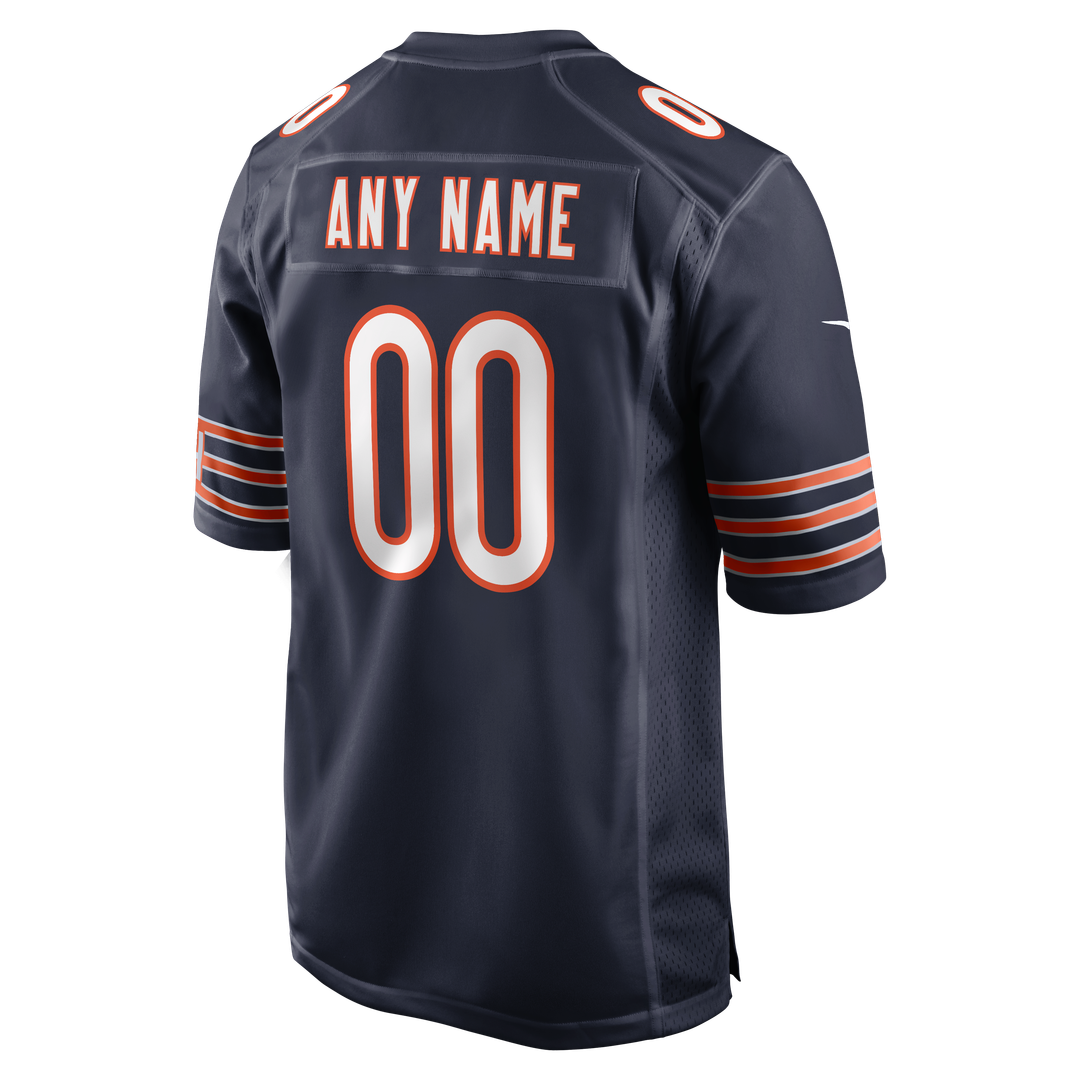 Chicago Bears Nike Navy Custom Jersey