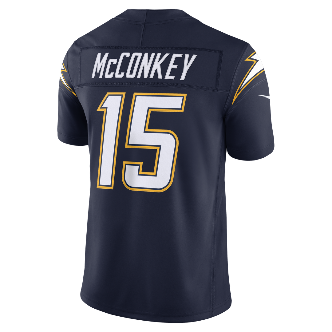 Los Angeles Chargers Ladd McConkey Nike Navy Alternate Super Chargers Vapor FUSE Stitched Limited Jersey