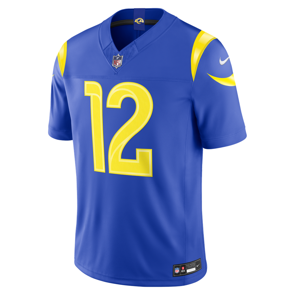 Los Angeles Rams Puka Nacua Nike White Vapor FUSE Stitched Limited Jersey