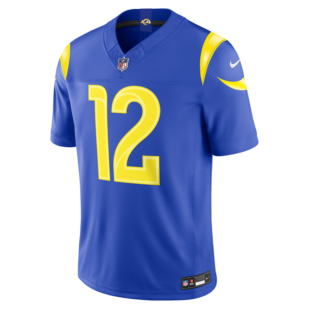 Los Angeles Rams Puka Nacua Nike White Vapor FUSE Stitched Limited Jersey