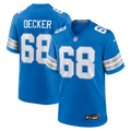 Detroit Lions Taylor Decker Nike Blue Game Jersey