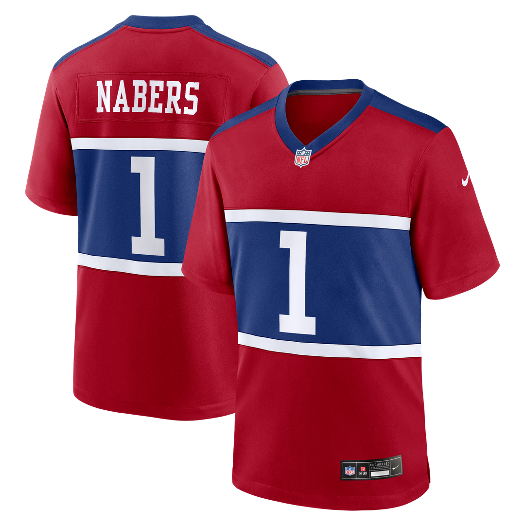 New York Giants Malik Nabers Nike Royal Game Jersey