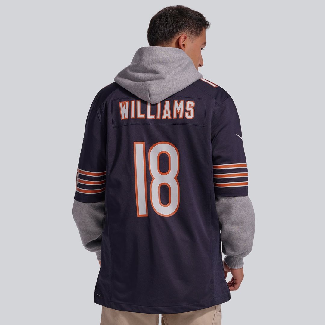 Chicago Bears Caleb Williams Nike Navy Game Jersey
