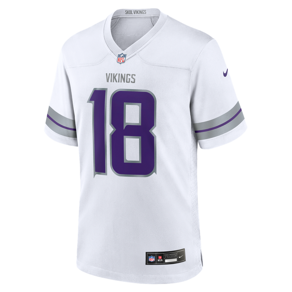 Minnesota Vikings Justin Jefferson Nike White Alternate Game Jersey