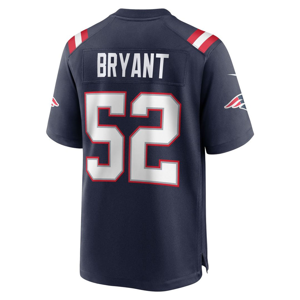 New England Patriots Marcus Bryant Nike Navy Game Jersey