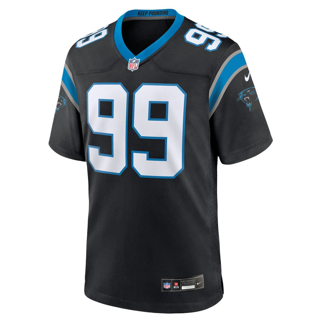 Carolina Panthers Tershawn Wharton Nike Black Game Jersey