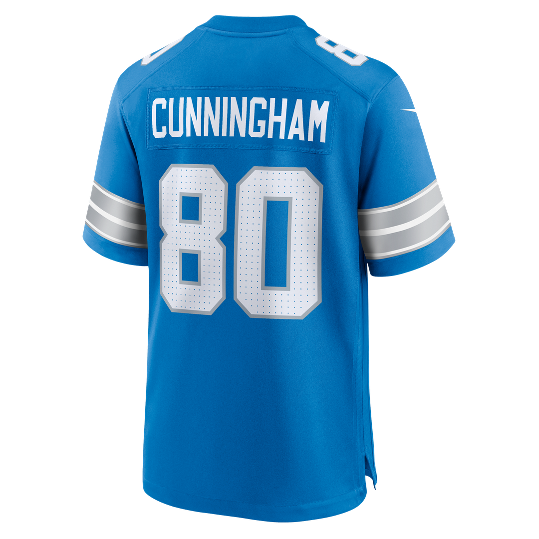 Detroit Lions Malik Cunningham Nike Blue Game Jersey