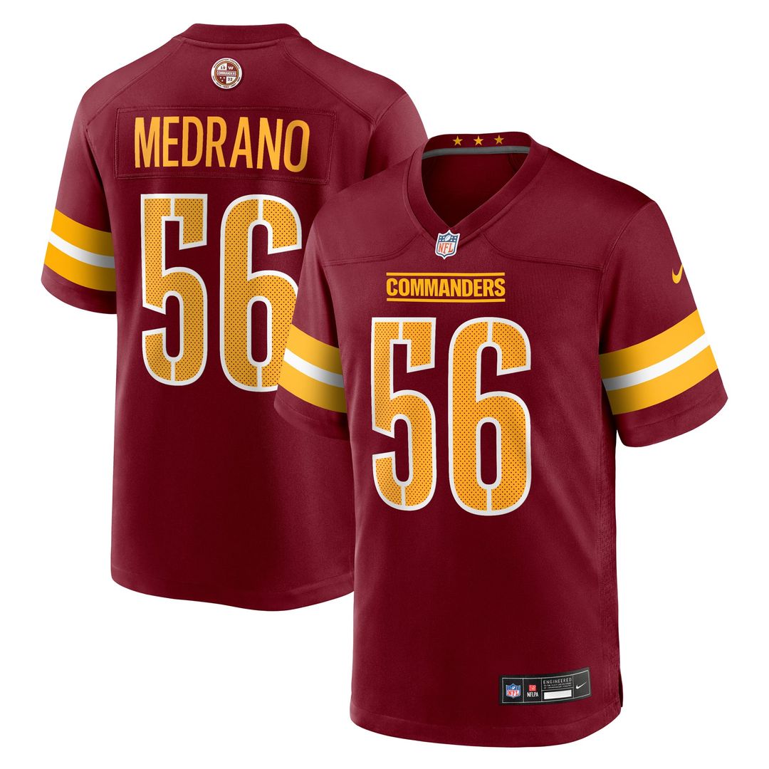 Washington Commanders Kain Medrano Nike Burgundy Game Jersey