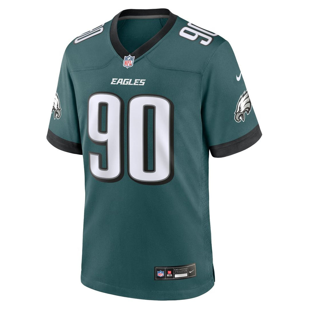 Philadelphia Eagles Jordan Davis Nike Midnight Green Game Jersey