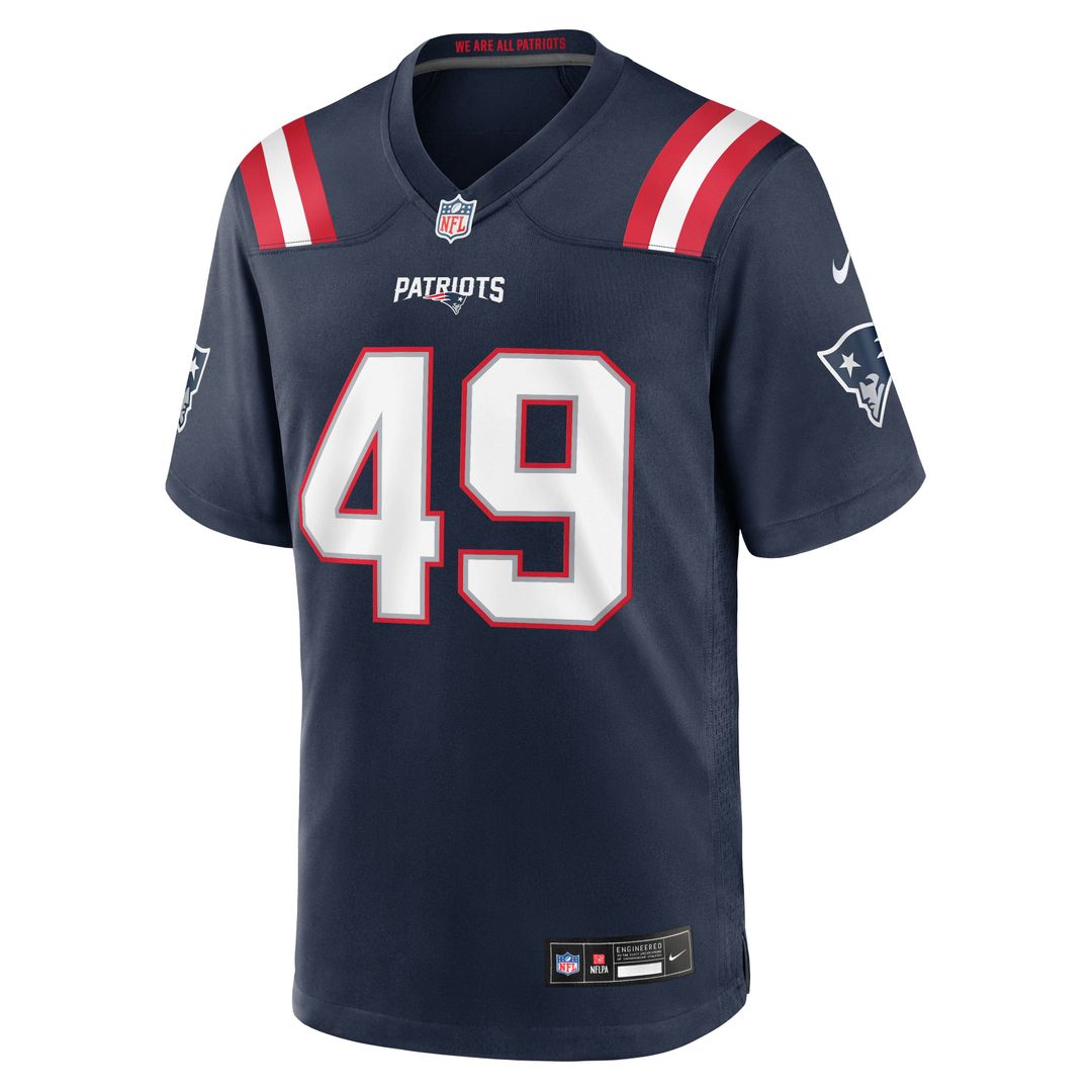 New England Patriots Chad Muma Nike Navy Game Jersey