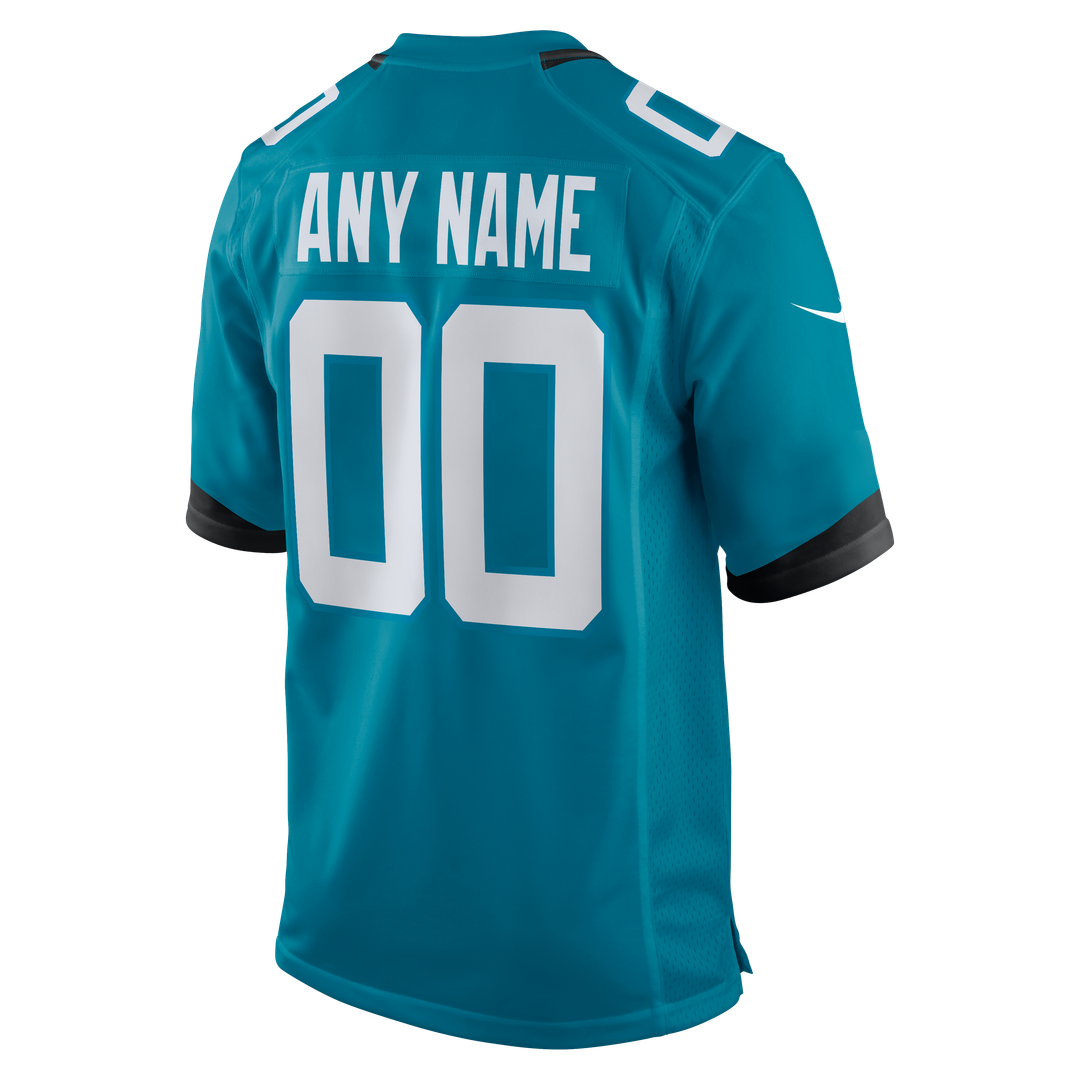 Jacksonville Jaguars Nike Teal Custom Jersey
