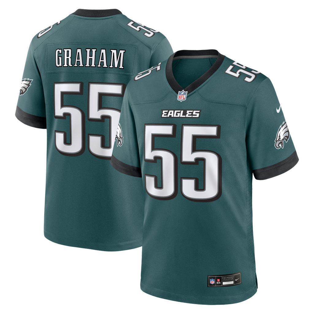 Philadelphia Eagles Brandon Graham Nike Midnight Green Game Jersey