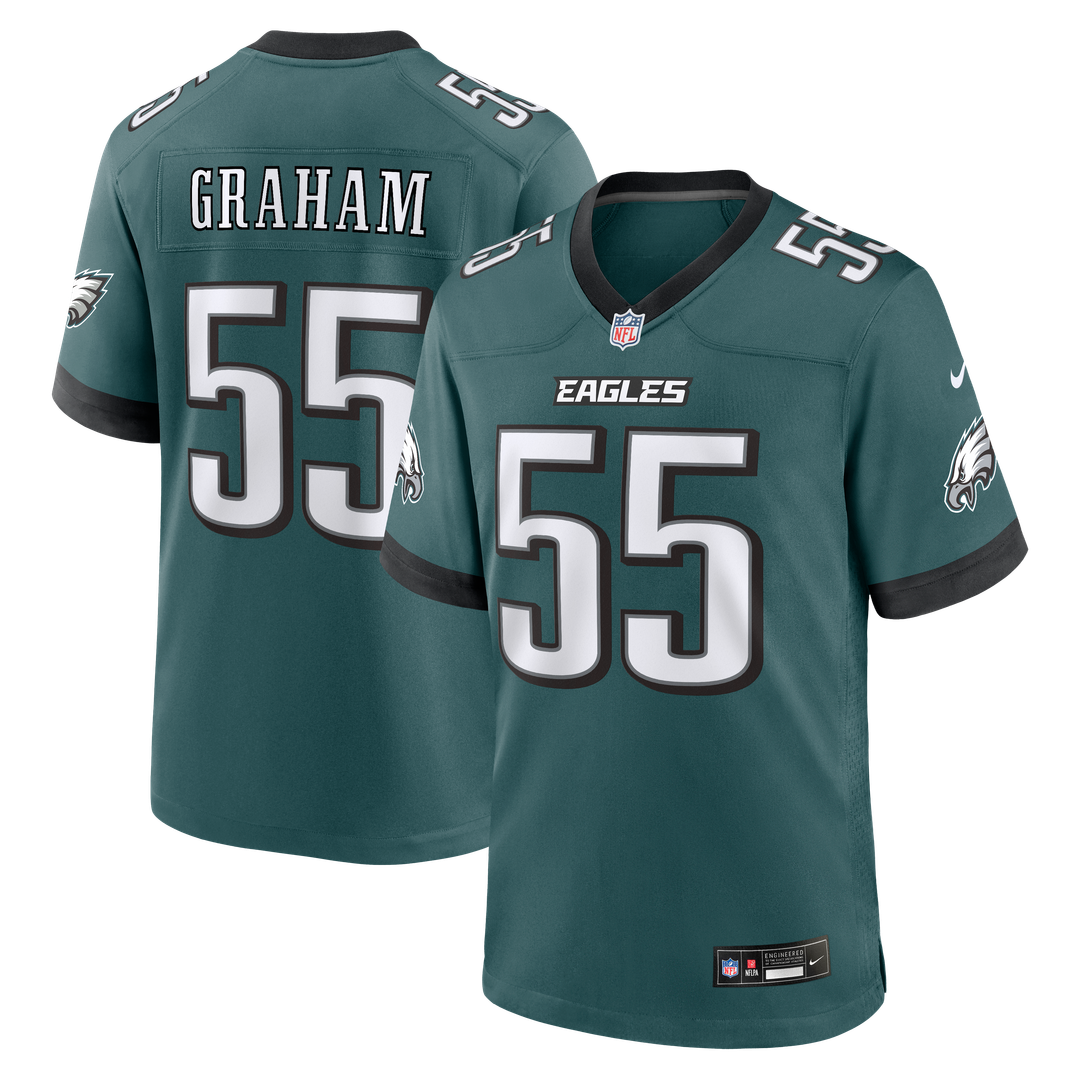 Philadelphia Eagles Brandon Graham Nike Midnight Green Game Jersey