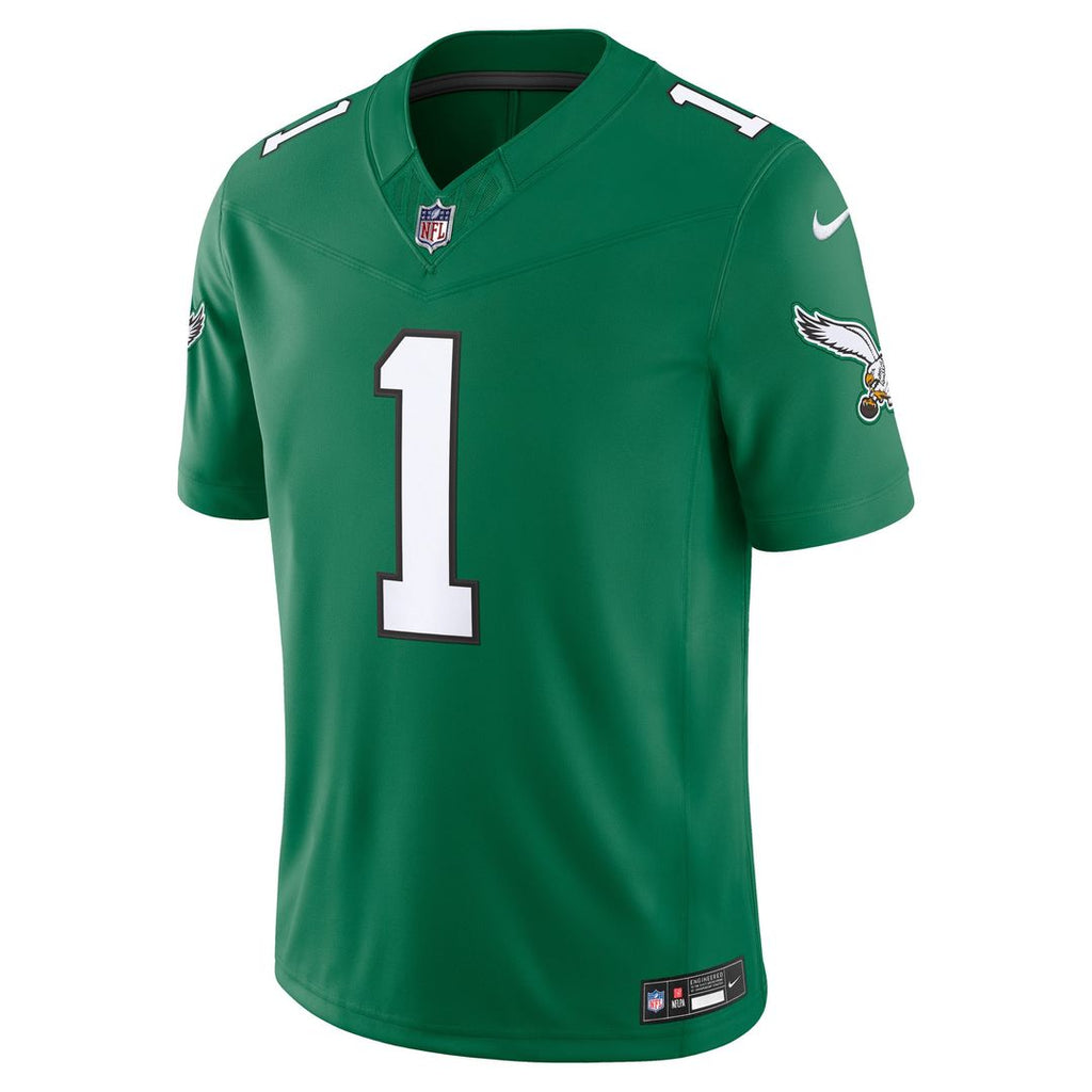 Philadelphia Eagles Jalen Hurts Nike White Vapor FUSE Stitched Limited Jersey