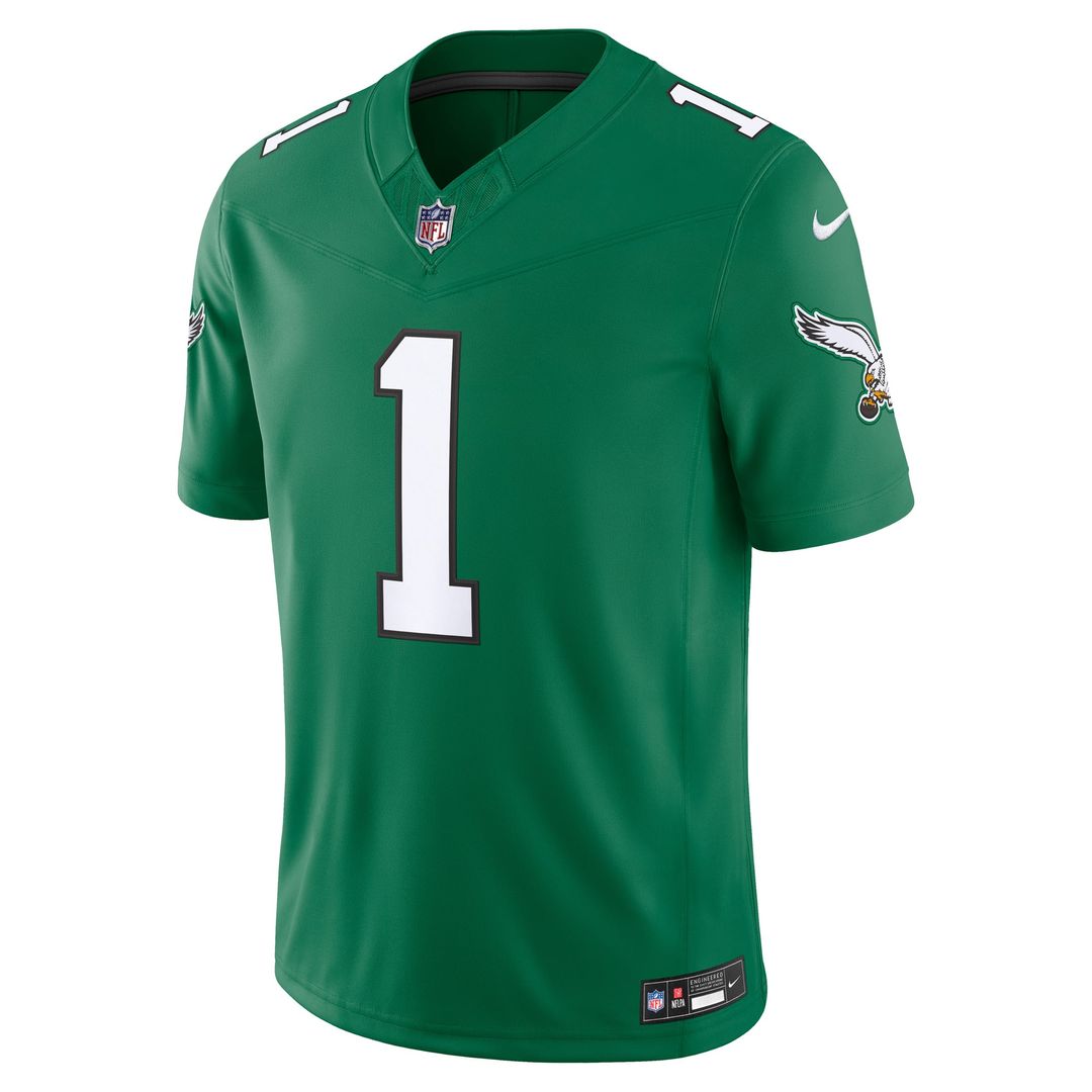 Philadelphia Eagles Jalen Hurts Nike Kelly Green Alternate Vapor FUSE Stitched Limited Jersey