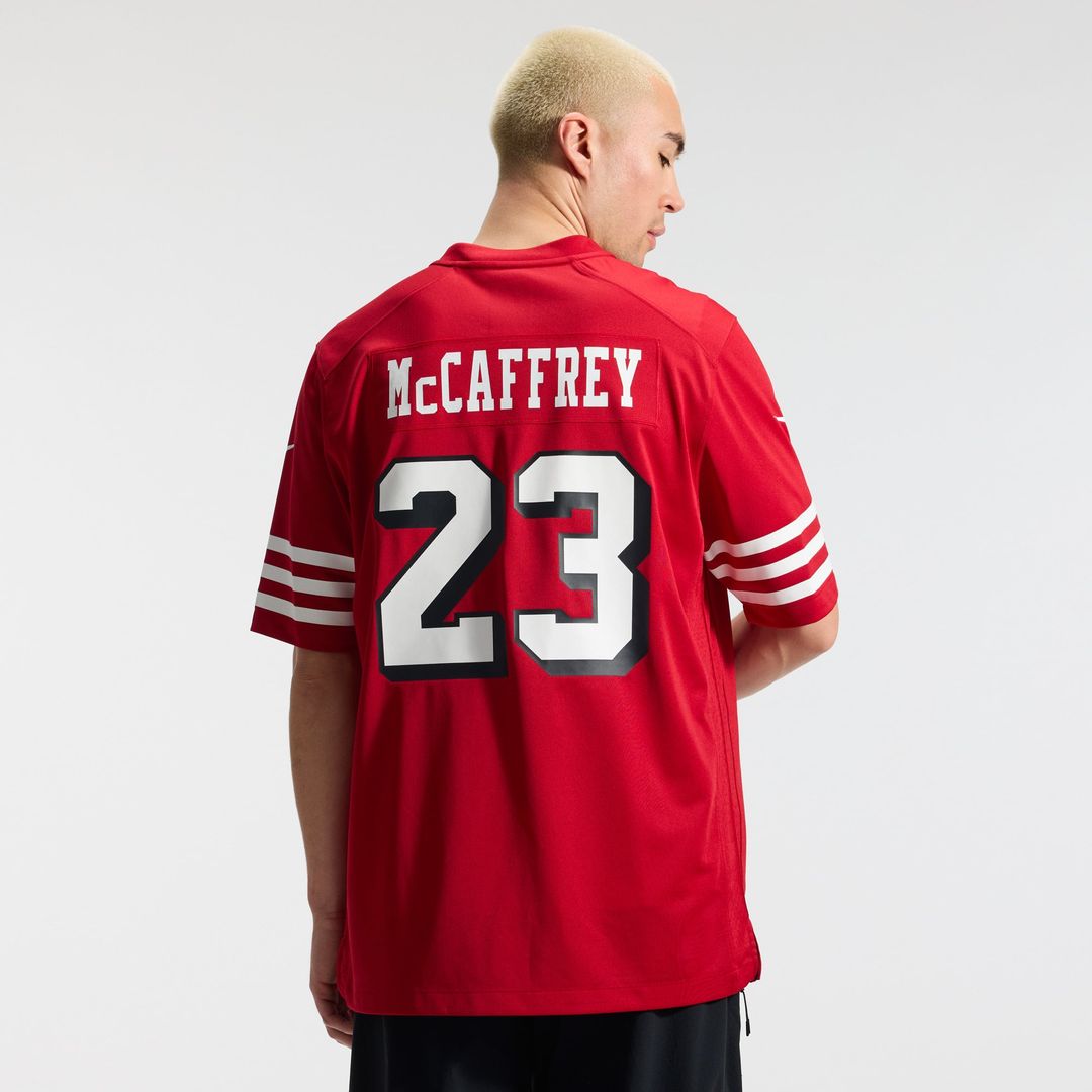 San Francisco 49ers Christian McCaffrey Nike Scarlet Alternate Game Jersey