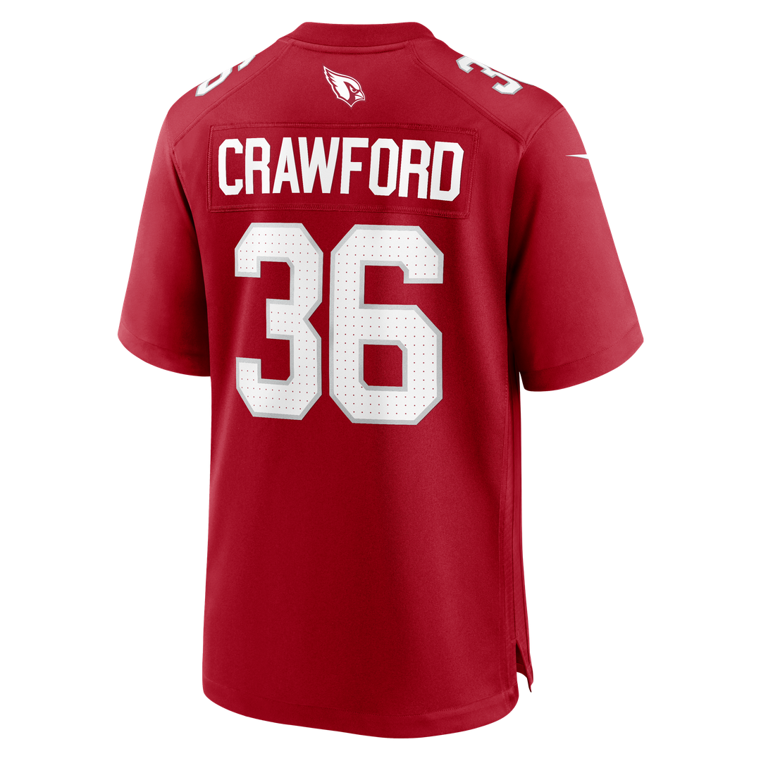 Arizona Cardinals Kitan Crawford Nike Cardinal Game Jersey
