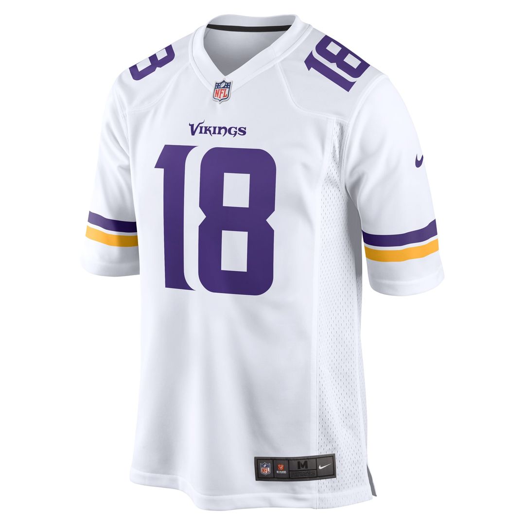 Minnesota Vikings Justin Jefferson Nike White Game Jersey